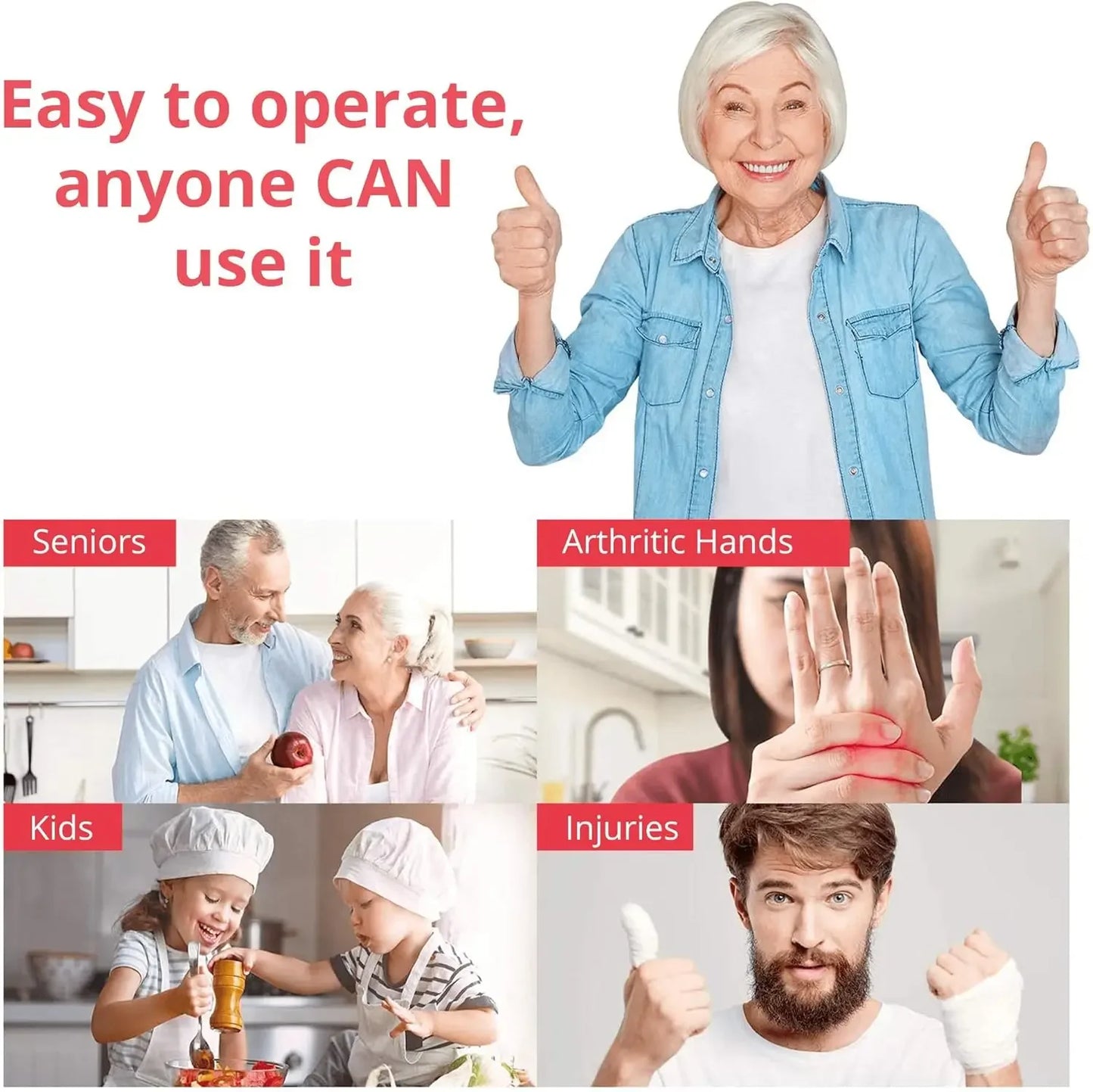 Kitchen Mama Auto Electric Can Opener Hands Free Button