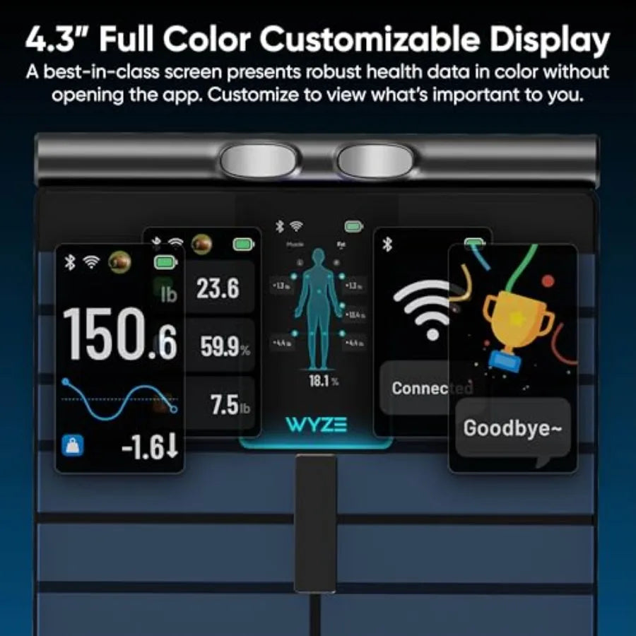 Wyze Smart BodyScan With Handle Body Composition Scale
