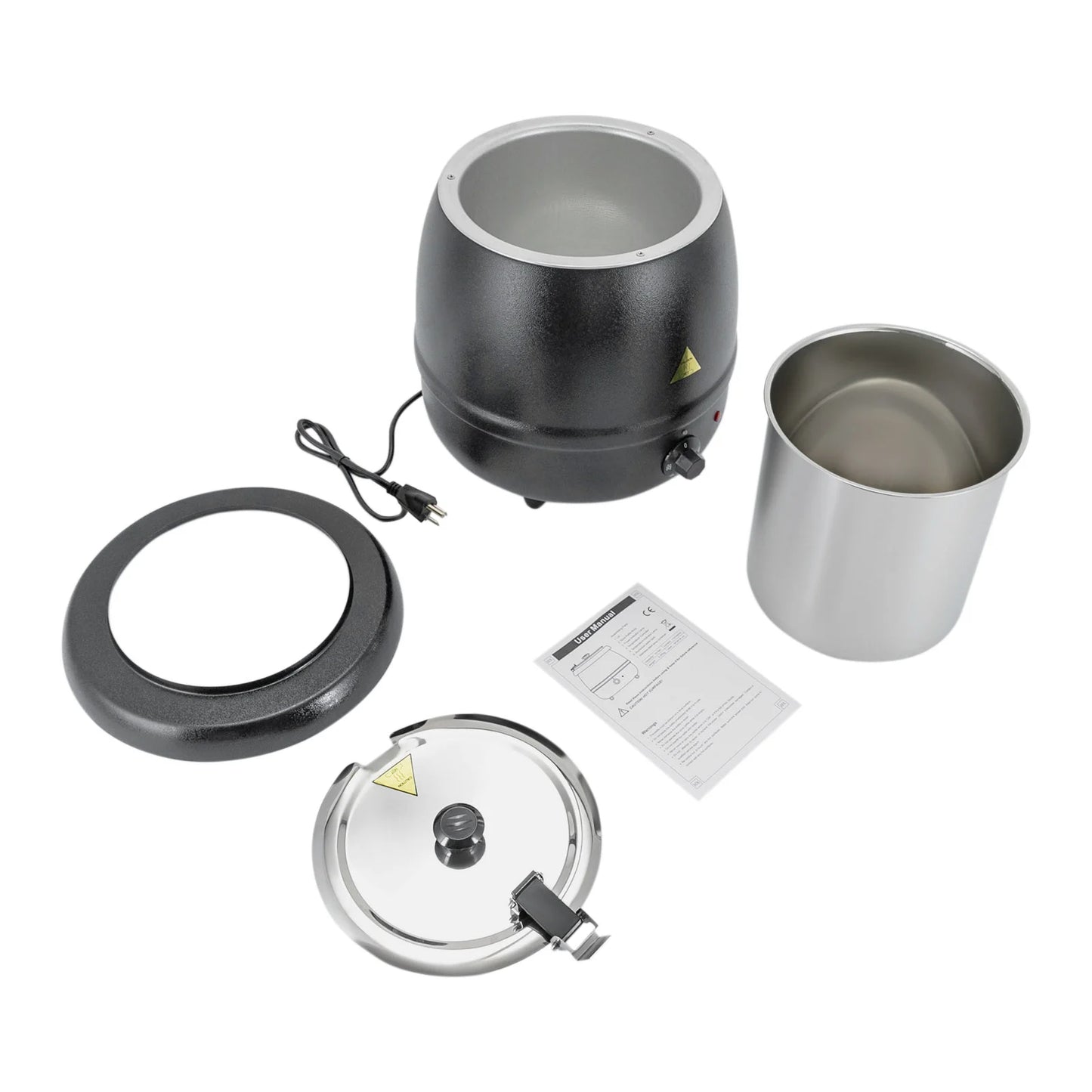 Bymaocar Soup Warmer Buffet Heating Pot With Lid For Restaurant