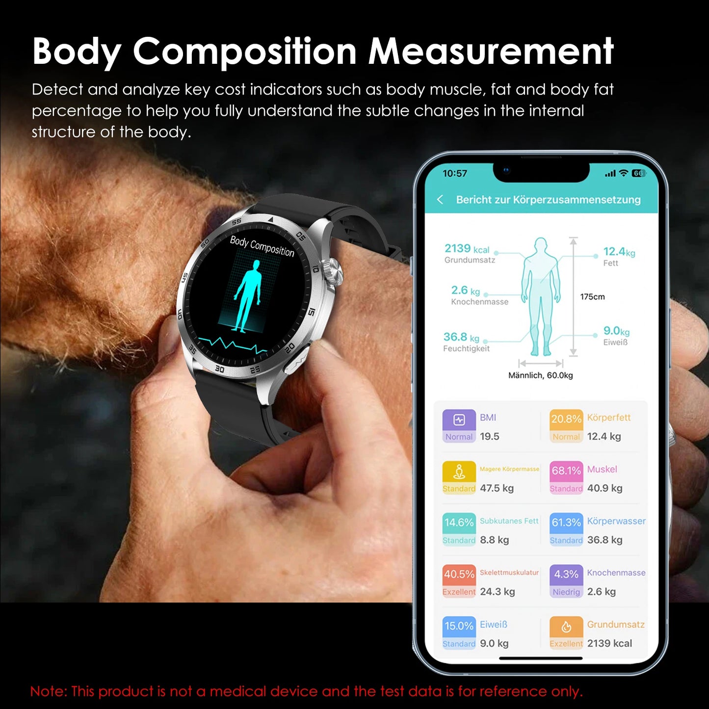 Marsyu Smart Watch ECG PPG Blood Pressure Uric Acid