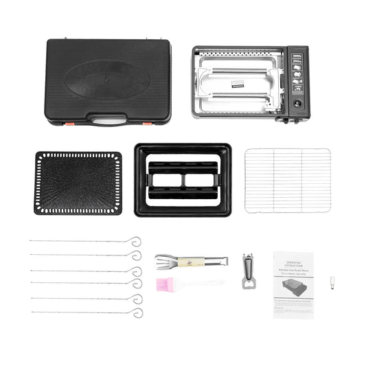 Portable Camping Grill Gas Stove BBQ Grills With Box