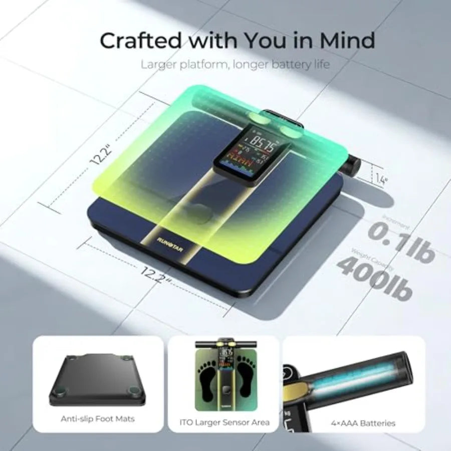Smart Body Weight Scale With 8 Electrodes And Body Composition