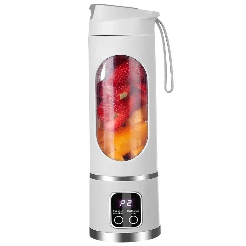 Portable Electric Blender With 8 Blades Travel Juicer Cup