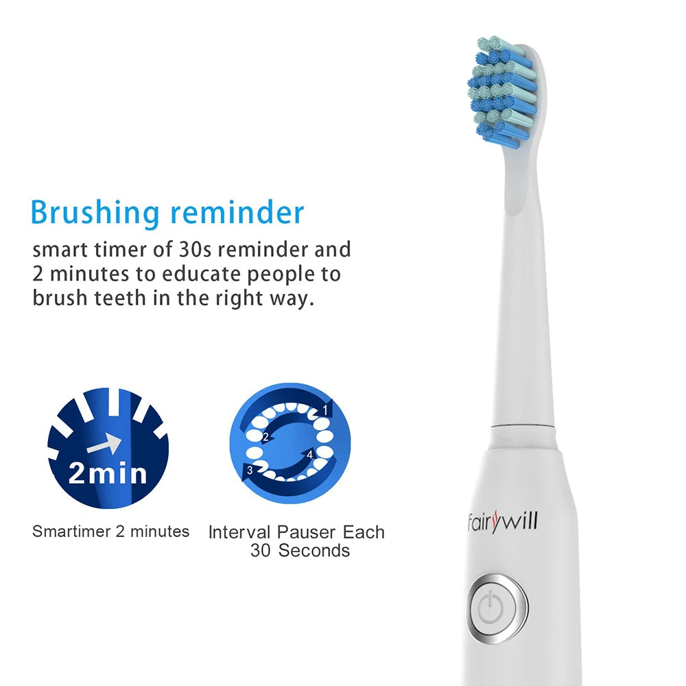 Fairywill FW507 Electric Sonic Toothbrush Soft Bristles