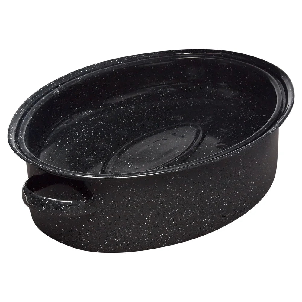Granite Ware Covered Oval Roaster Heavy Duty Dishwasher Safe