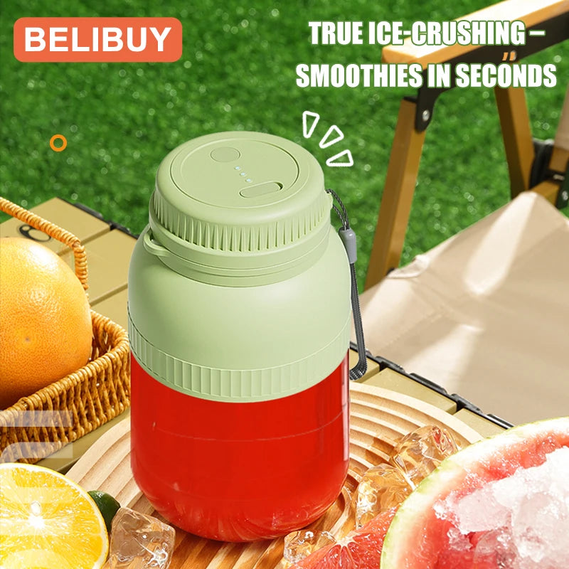 Portable USB Electric Juicer Cup With 6 Blades For Fresh Juice
