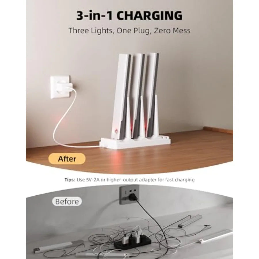 Under Cabinet Lighting With Rechargeable 2000mAh Wireless Motion Sensor Lights