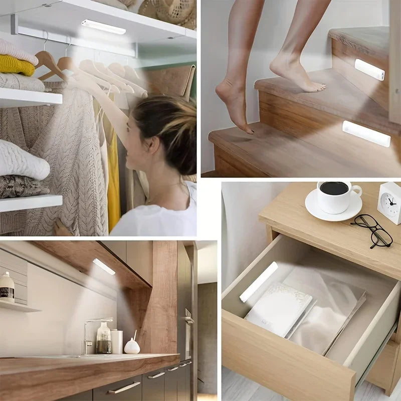 Motion Sensor Under Cabinet Lights USB-C Rechargeable Battery Operated