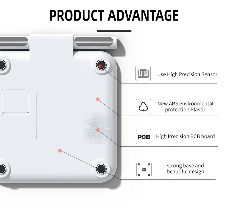 Smart Body Weight Scale Eight Electrode Digital Bathroom Full Body Composition