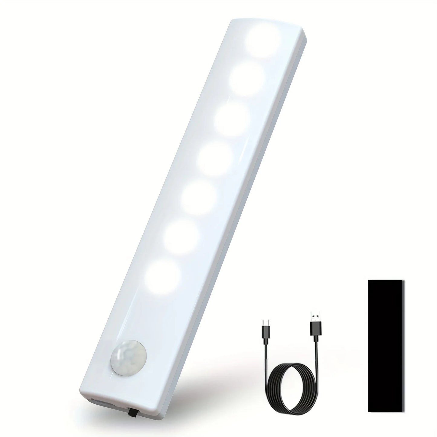 Ultra-Thin USB-C Rechargeable Motion Sensor Lights 6 Pack for Hallways