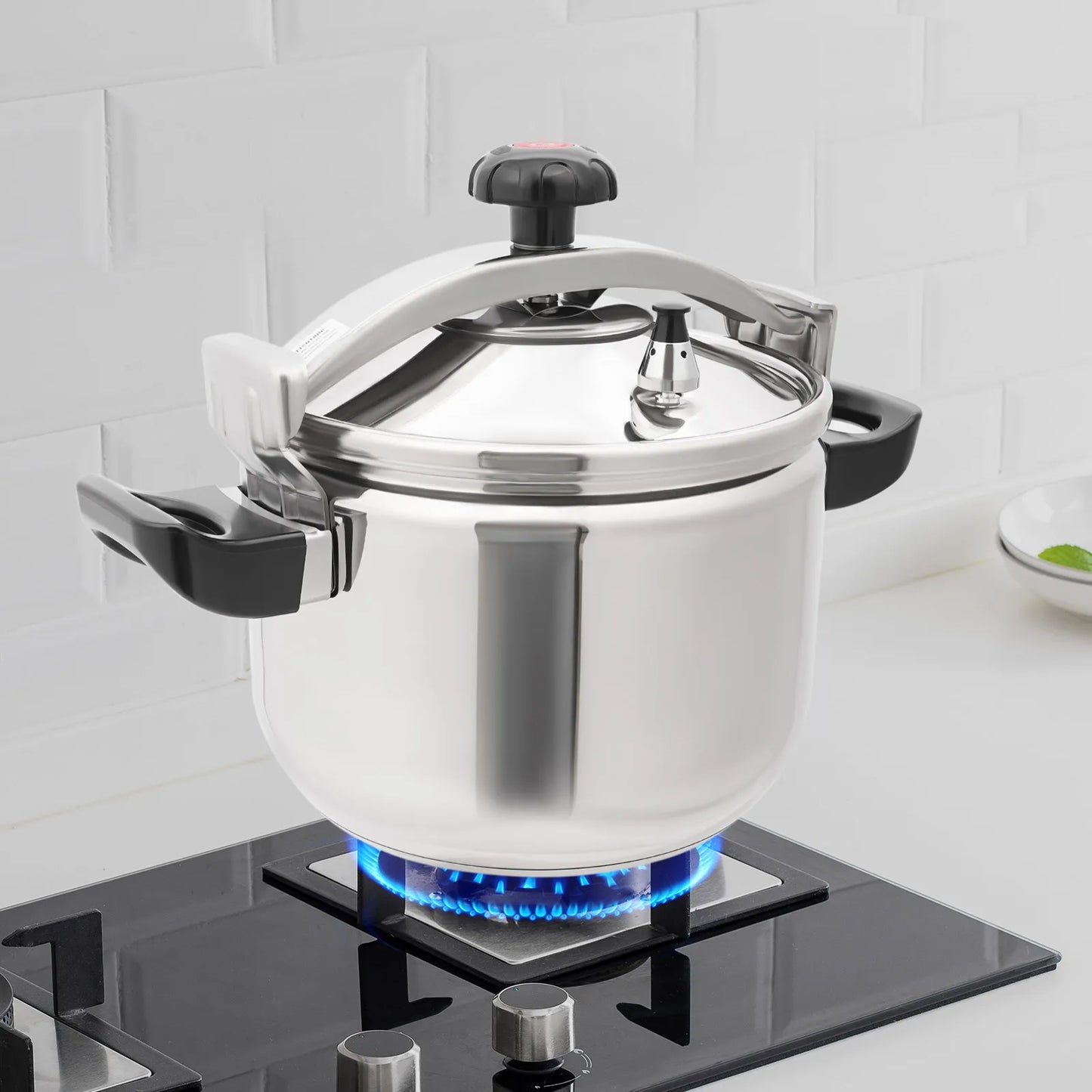 Bymaocar Stainless Steel Round Tabletop Pressure Cooker