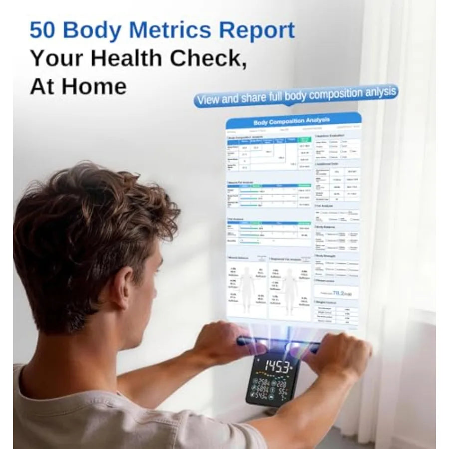 Smart Scale With Body Fat Analysis And Bluetooth App Sync