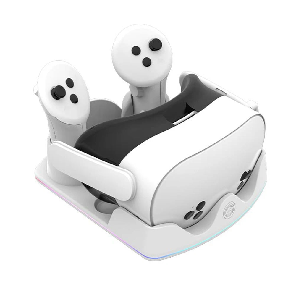 Charging Dock For Meta Quest 3S VR Headset With RGB Light