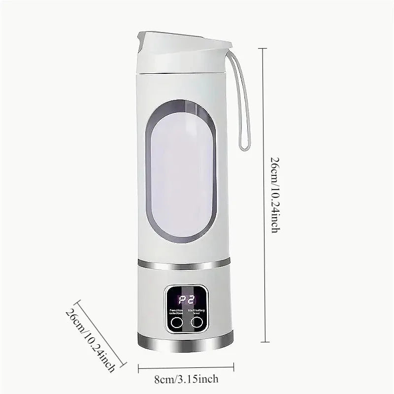 Portable Electric Blender With 8 Blades Travel Juicer Cup