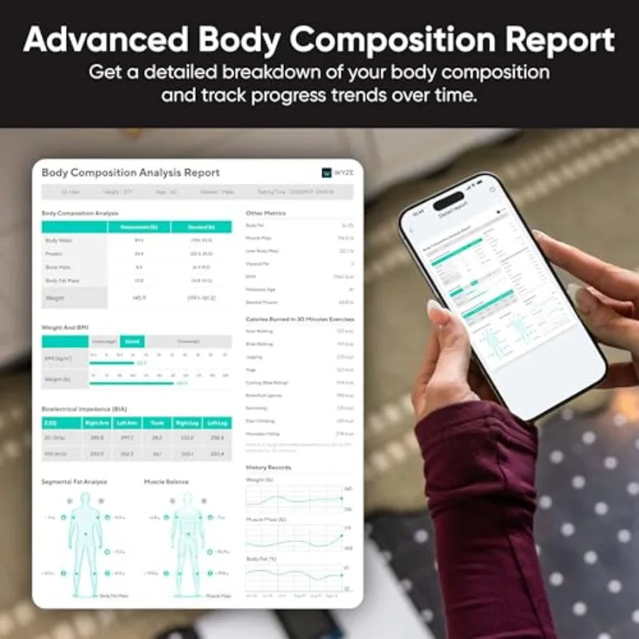 Wyze Smart BodyScan With Handle Body Composition Scale