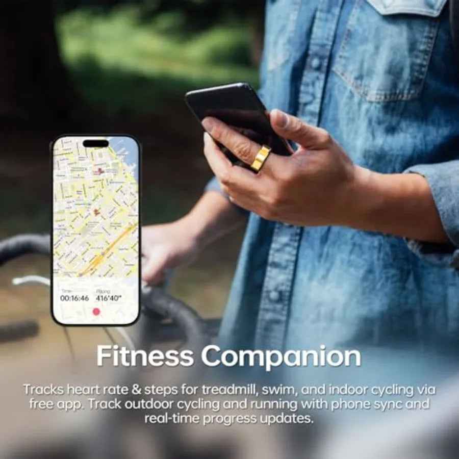 Smart Ring Fitness Tracker Pro Health Monitor Blood Pressure Oxygen