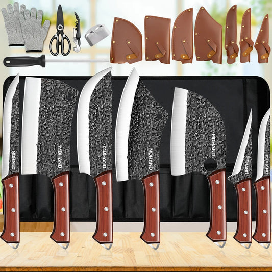 ZENG Kitchen Knives Set With Sharpener