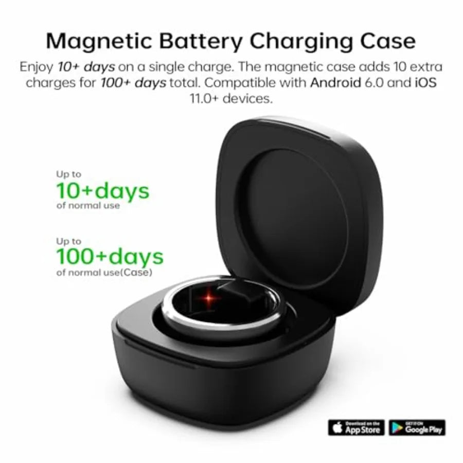 Smart Ring Fitness Tracker Pro Health Monitor Blood Pressure Oxygen