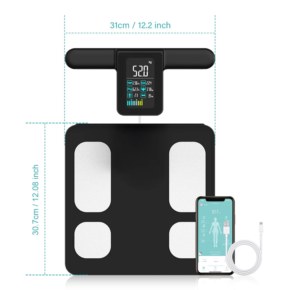Smart Digital Scale With BMI Body Fat And Muscle Mass