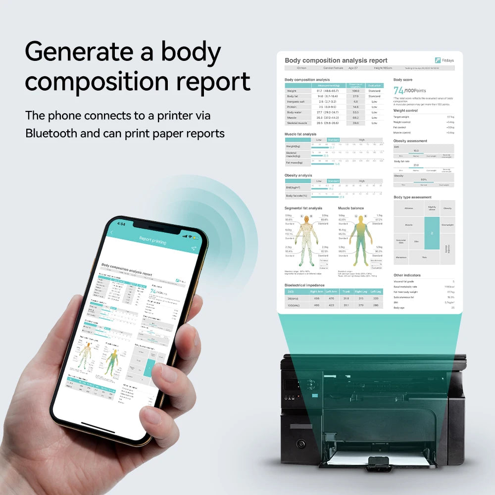 Smart Digital Scale With BMI Body Fat And Muscle Mass