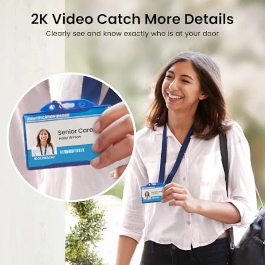 Wireless Doorbell Camera For Home Security With 170 Degree View