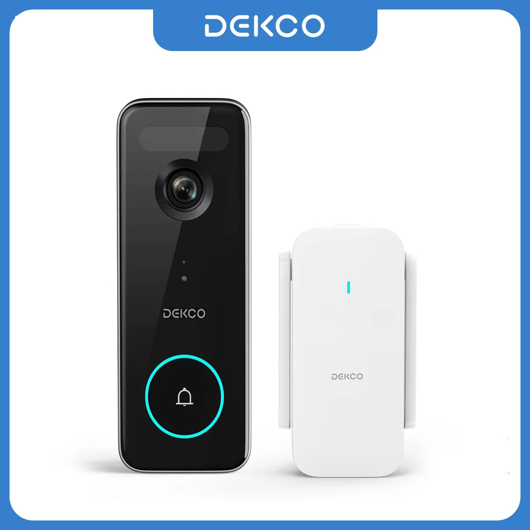 DEKCO 5MP Ultra HD WiFi Video Doorbell With Alexa Support