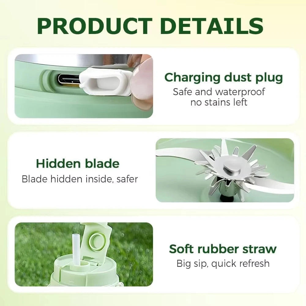 Portable USB Rechargeable Juicer Blender for Office and Travel