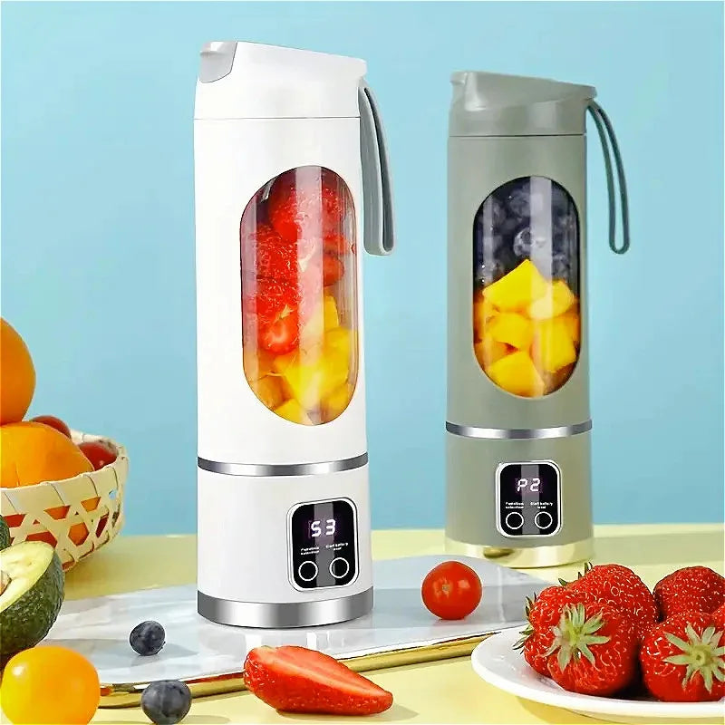 Portable Electric Blender With 8 Blades Travel Juicer Cup