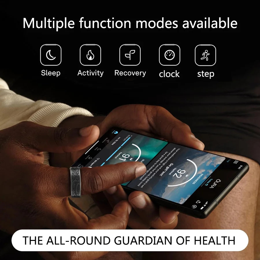 Smart Ring Fitness Tracker With Sleep Monitor Pedometer IP68
