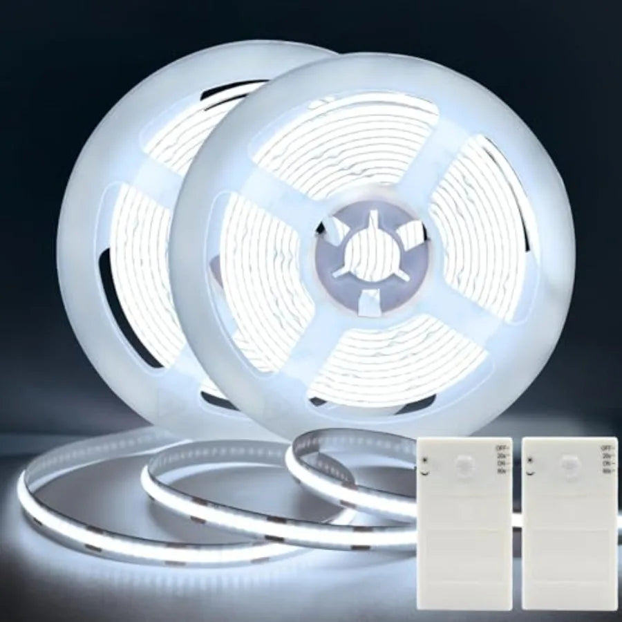 2 Pack Battery Operated COB Motion Sensor Cabinet Strip Lights
