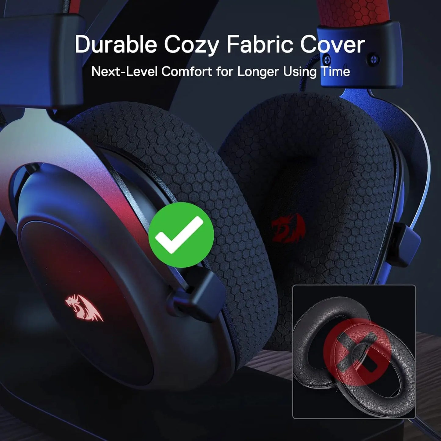 Redragon H510 Pro Zeus-X Wireless Gaming Headset 7.1 Surround Sound