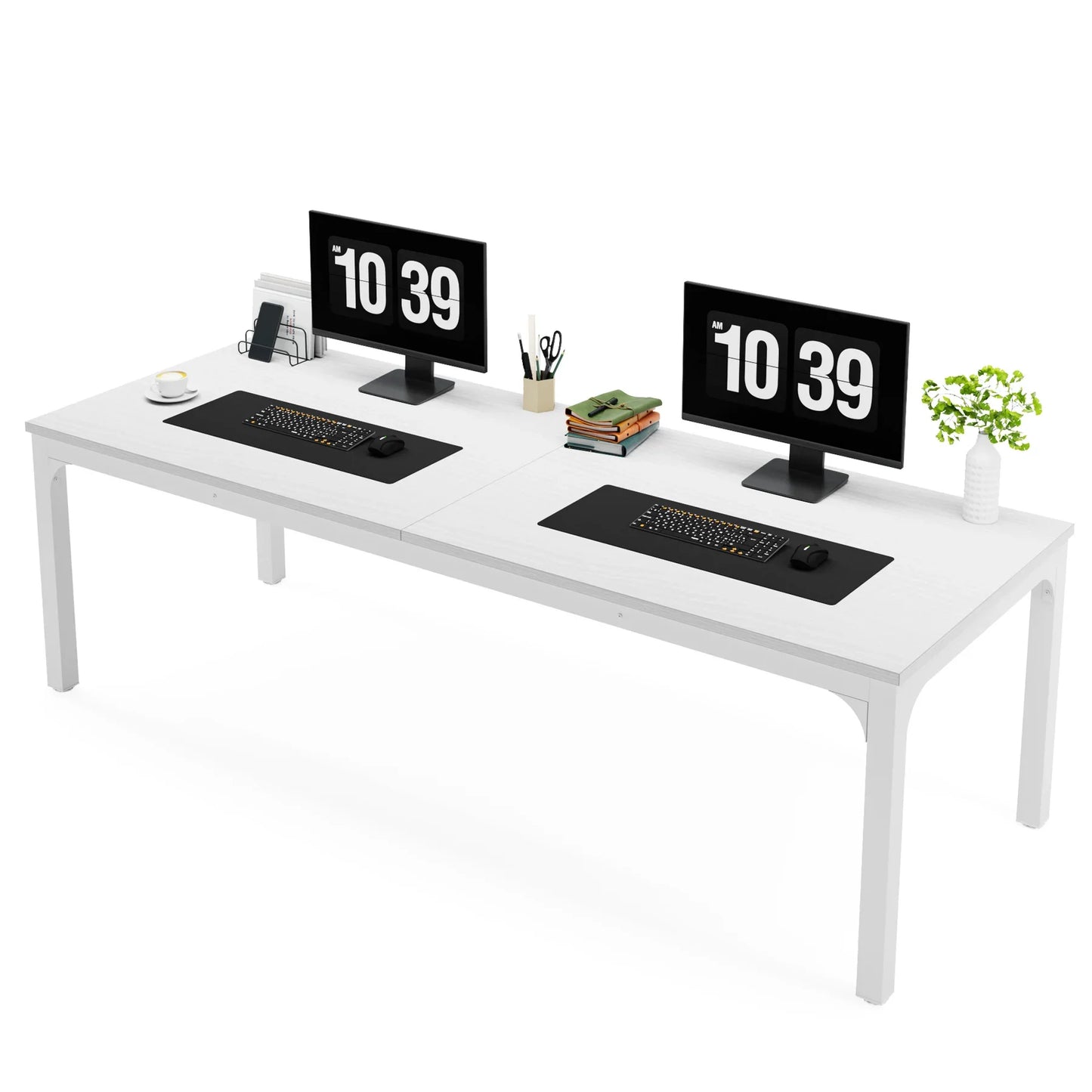 Tribesigns Double Long Computer Desk For Home Office