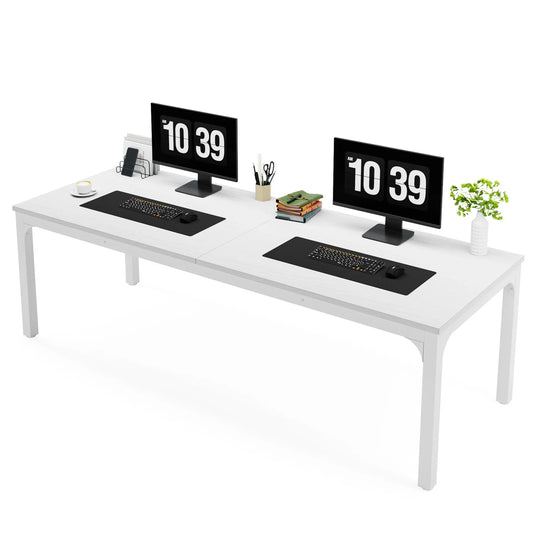 Tribesigns Double Long Computer Desk For Home Office