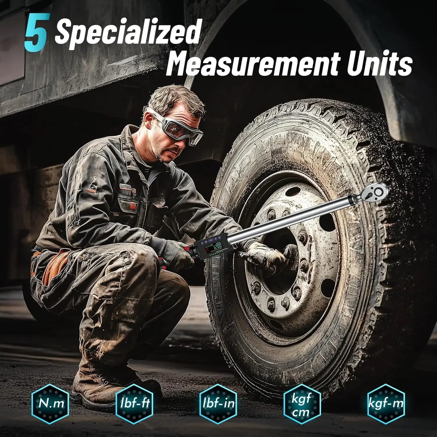 Seesii Digital Torque Wrench Electric Precision For Auto Care