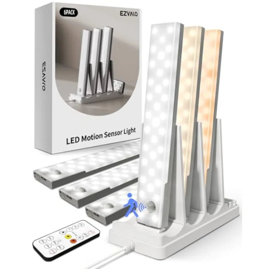 Under Cabinet Lighting With Rechargeable 2000mAh Wireless Motion Sensor Lights