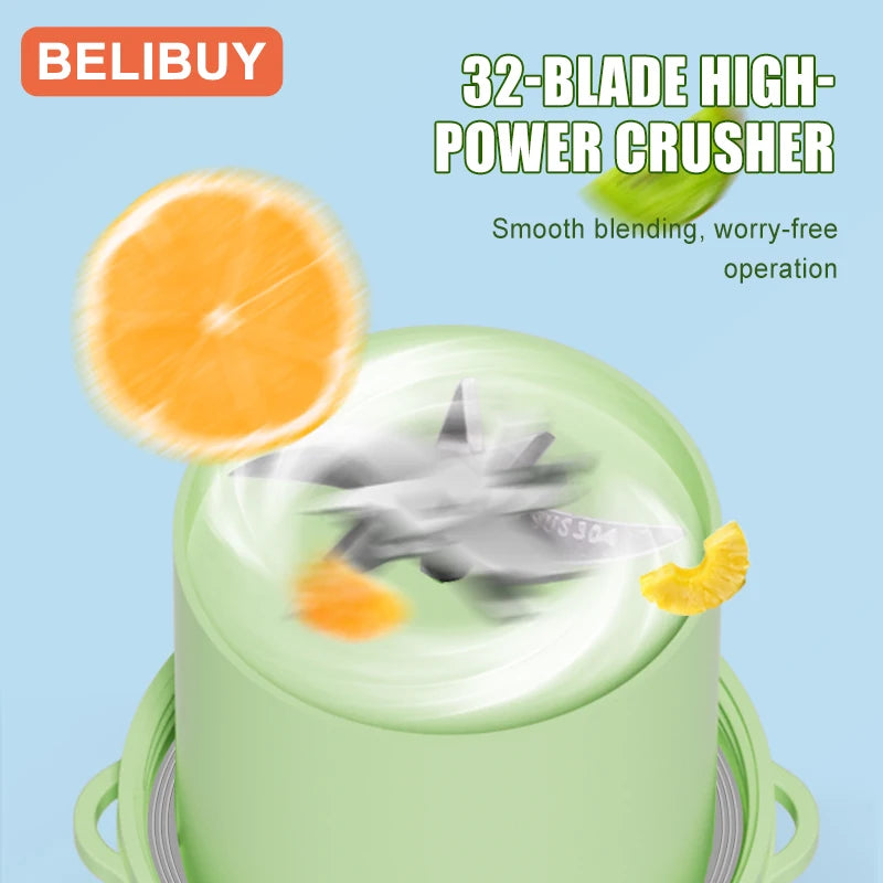 Portable USB Electric Juicer Cup With 6 Blades For Fresh Juice