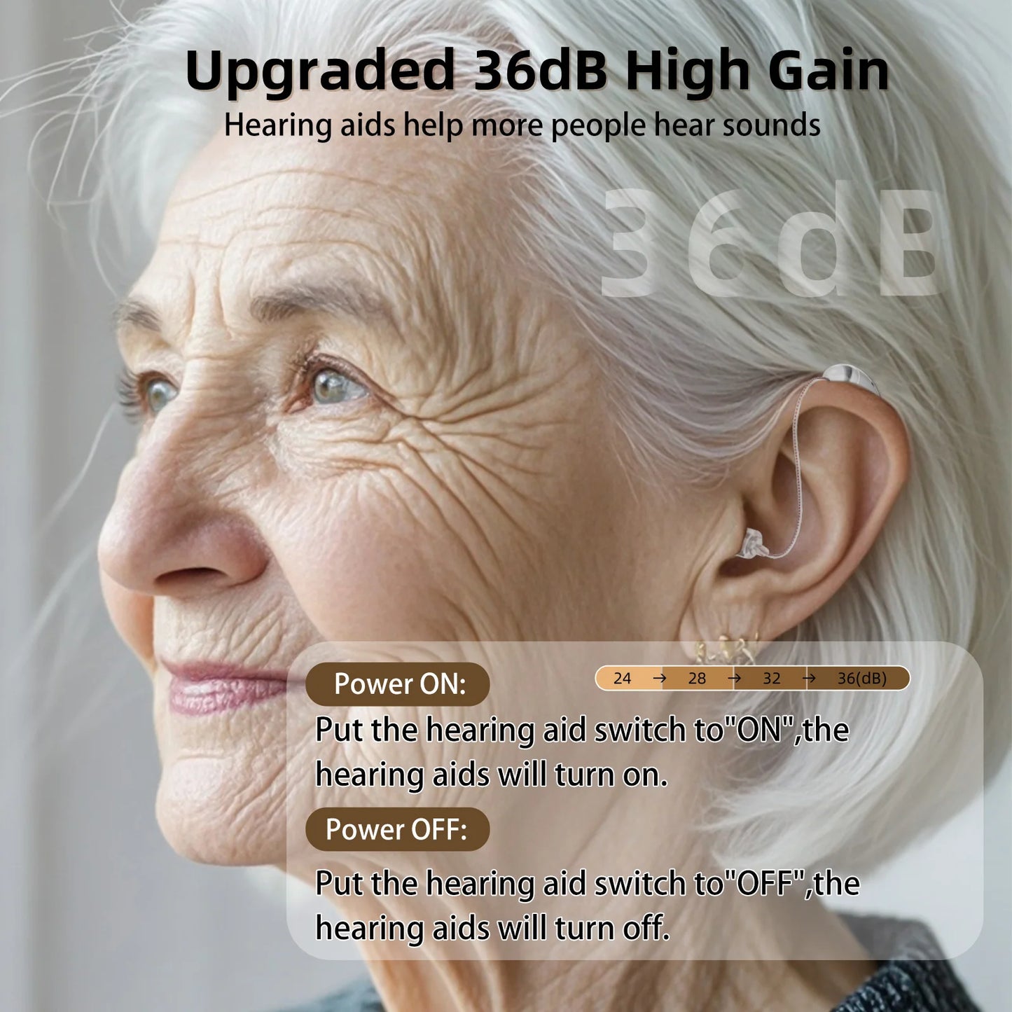 KF Coptee Rechargeable Hearing Aids Invisible Digital Ear Amplifiers