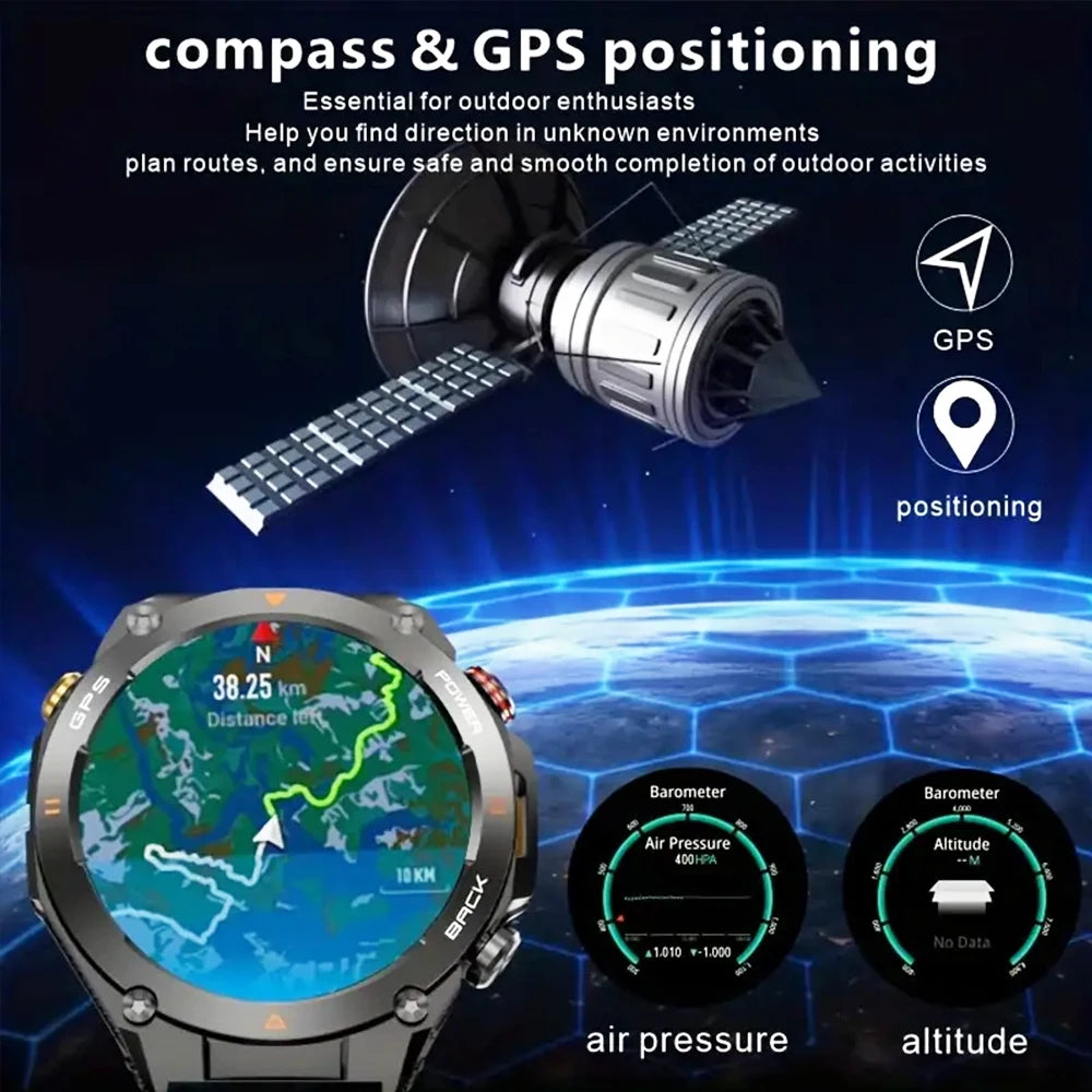 Senbono GPS Smart Watch Builtin GPS Bluetooth Phone Call