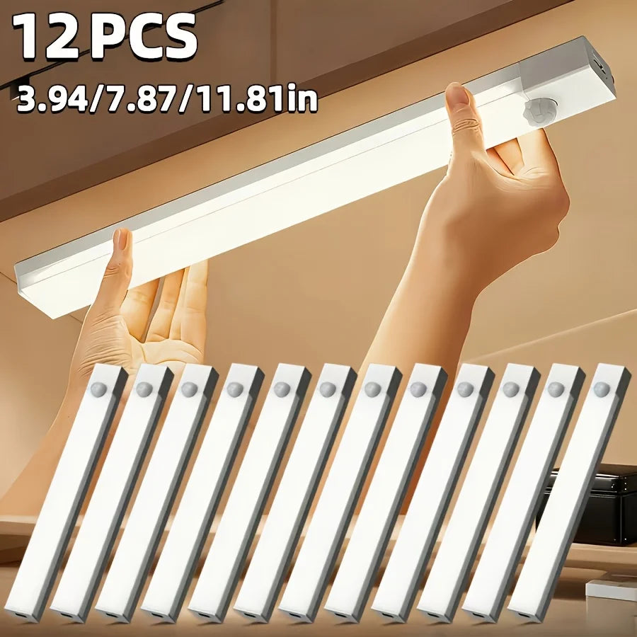 AxiwoIntl 12 LED Motion Sensor Cabinet Light USB Rechargeable