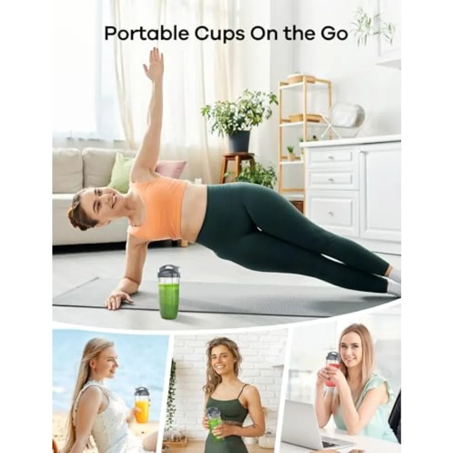 14 Piece Personal Blender Kit With Three Portable Cups