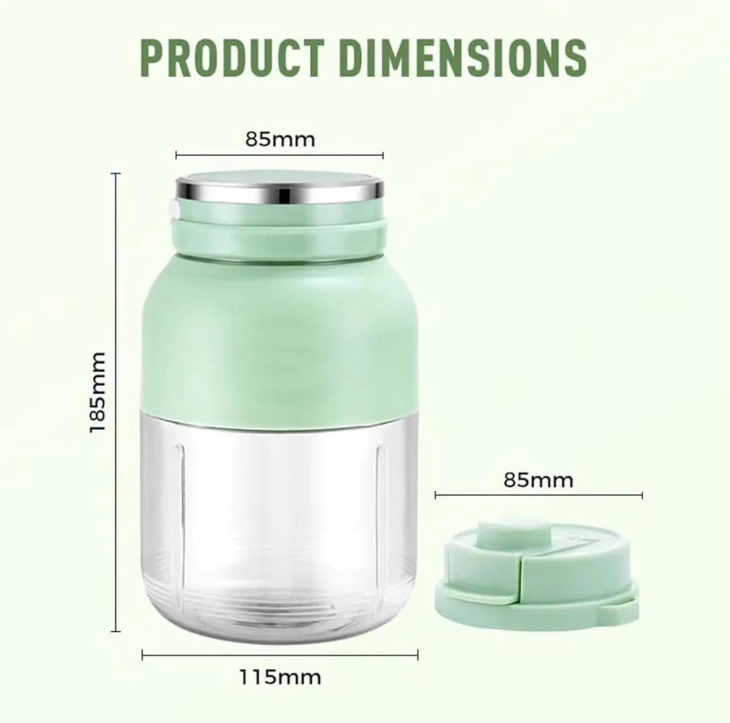 Portable USB Rechargeable Juicer Blender for Office and Travel