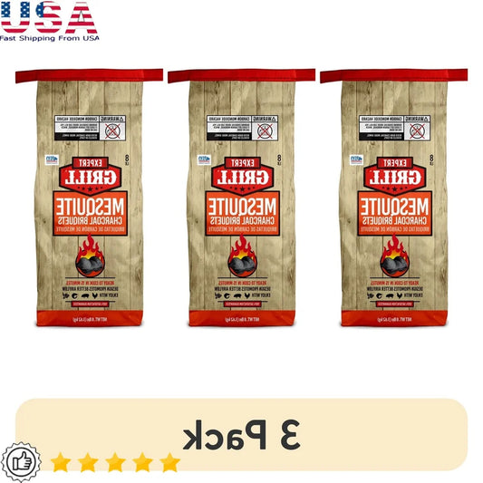 Mesquite Charcoal Briquettes 8 Lbs for Grilling and Smoking