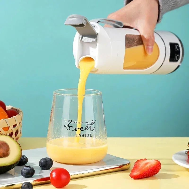 Portable Electric Blender With 8 Blades Travel Juicer Cup