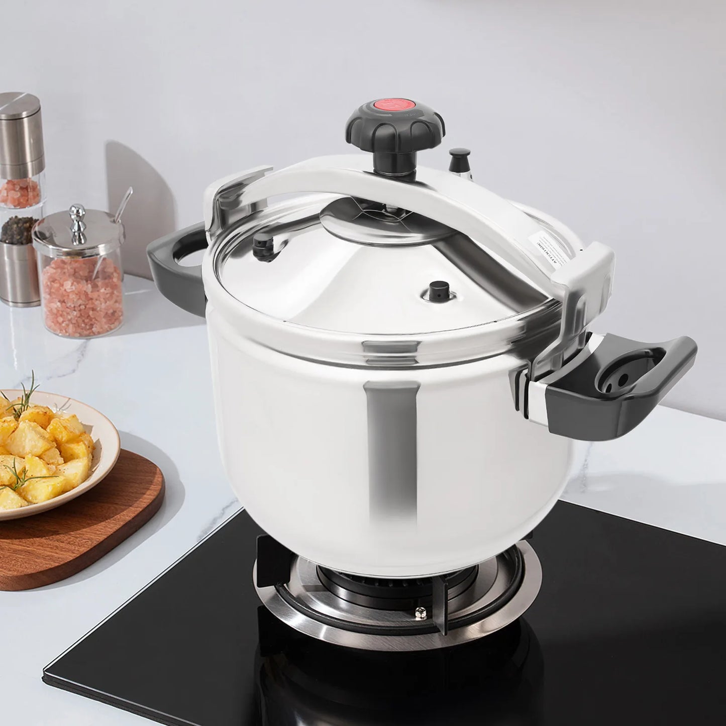 Bymaocar Stainless Steel Round Tabletop Pressure Cooker