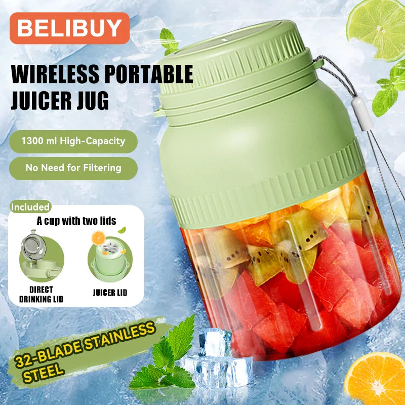 Portable USB Electric Juicer Cup With 6 Blades For Fresh Juice