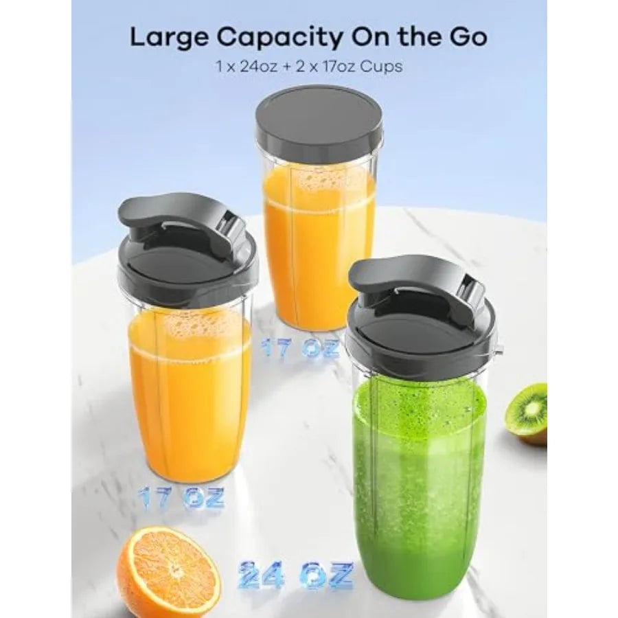14 Piece Personal Blender Kit With Three Portable Cups